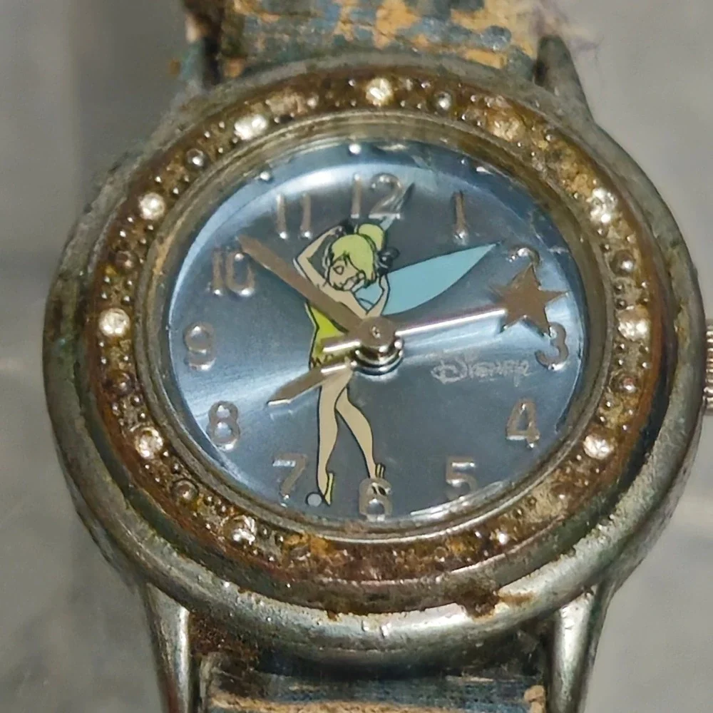Lot of 3 Vintage Mickey Mouse And Disney‎ Watches-Walt Disney 1 For Parts 2 Work